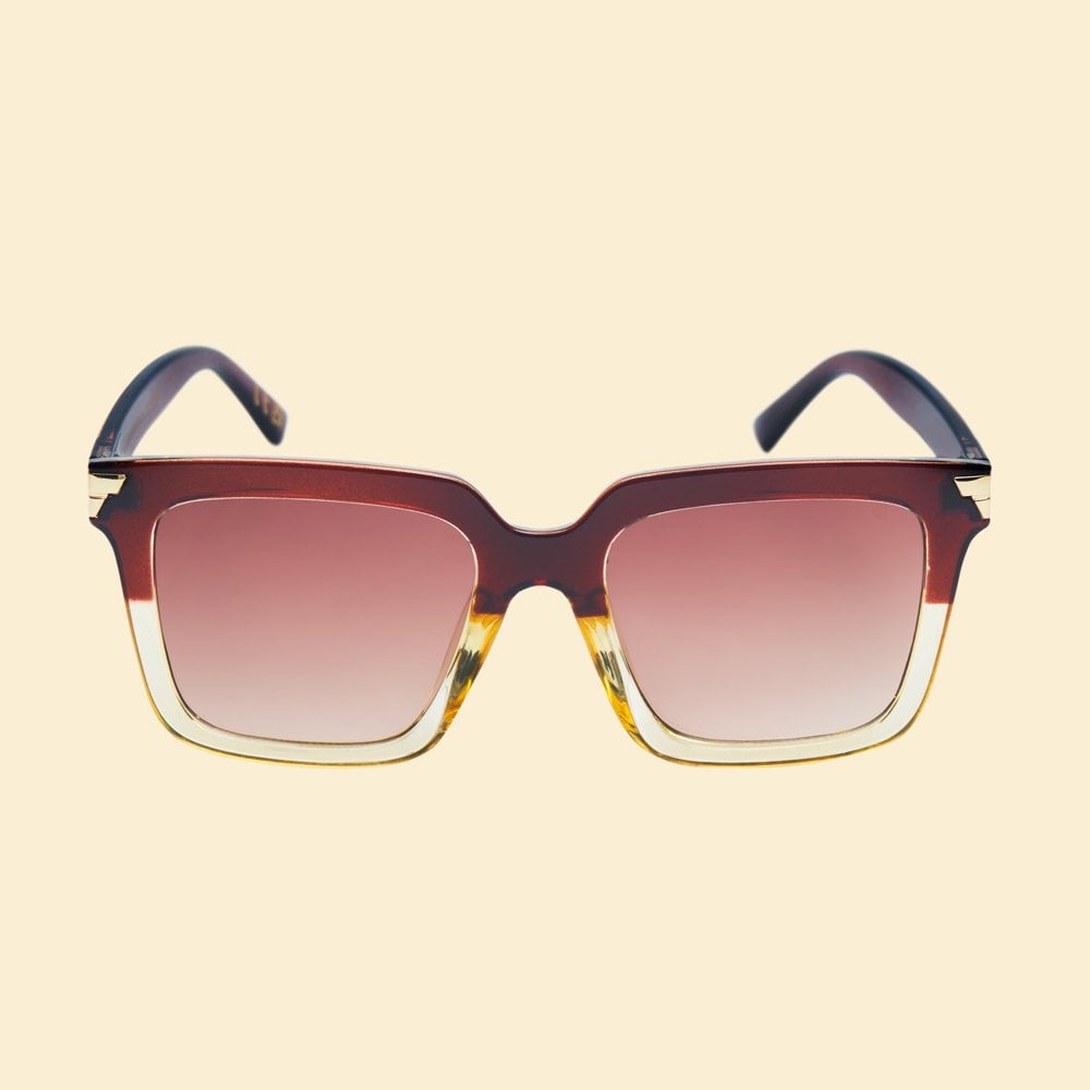 Luxe Fallon - Mahogany/Nude Sunglasses