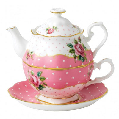 Cheeky Pink Vinatge Tea for One