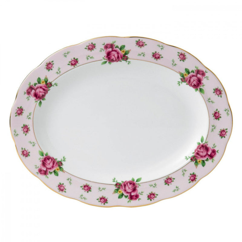 New Country Roses Vintage Oval Platter