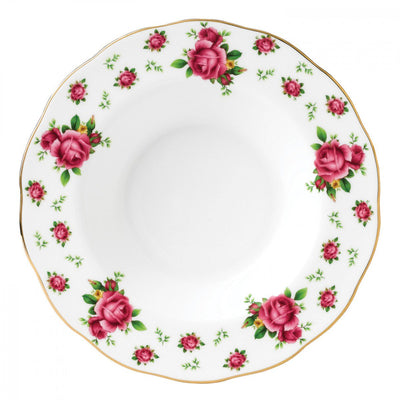 New Country Roses White Vintage Rim Soup 24CM