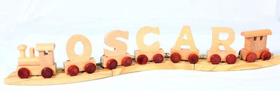 Wooden Alphabet Train Letters & Tracks