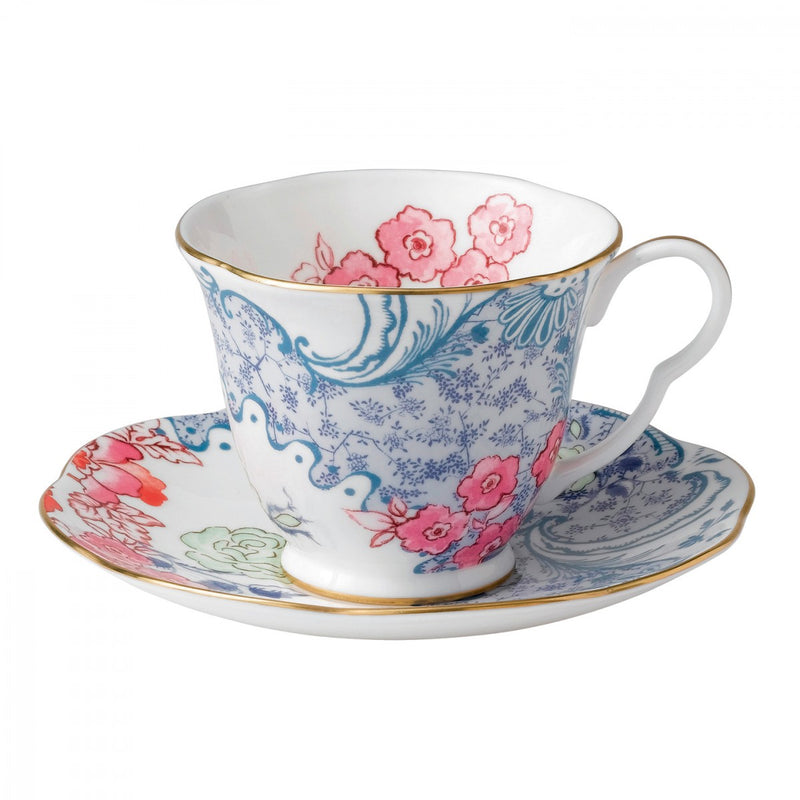 Butterfly Bloom Teacup and Saucer